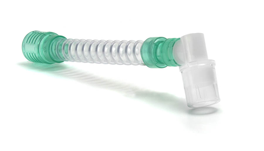 Smoothbore double swivel catheter mount, 22F-22M/15F, ≥150mm