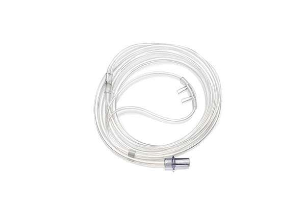 Adult, nasal cannula with straight prongs and tube, 1.8m