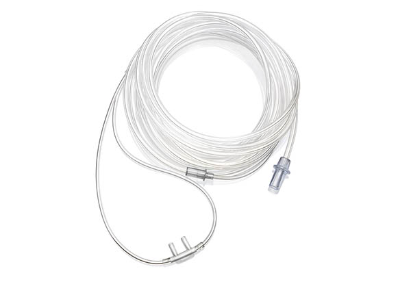Adult, nasal cannula with straight prongs and tube, 5m