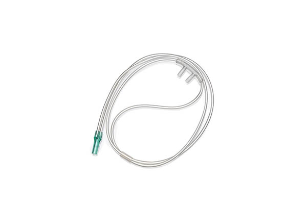 Adult, nasal cannula with straight prongs headset
