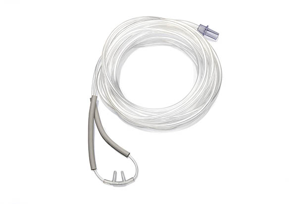 Intersurgical EarGuard™, adult, nasal cannula with curved prongs and tube, 5m