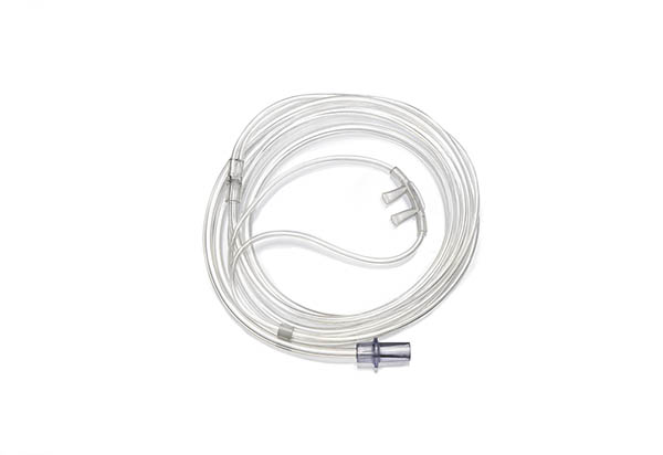 Adult, nasal cannula with flared prongs and tube, 1.8m