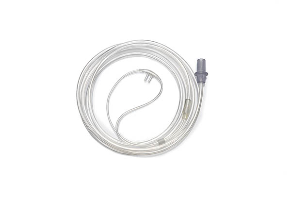 Premature, nasal cannula with curved prongs and tube, 2.1m