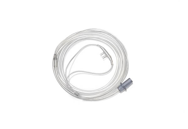 Infant, nasal cannula with curved prongs and tube, 2.1m