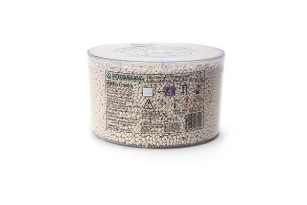The Drum™, Spherasorb™ CO2 absorbent cartridge, white to violet colour change, 1kg