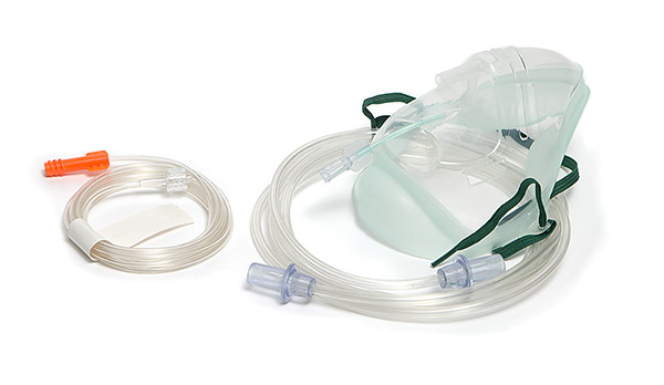 Sentri™ Intersurgical EcoLite™, adult, mask with CO2 monitoring line for Microstream® capnography and tube, 2.1m