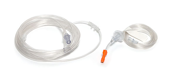 Sentri™, infant, nasal cannula with curved prongs, CO2 monitoring line for Microstream® capnography, filter and tube, 2.1m
