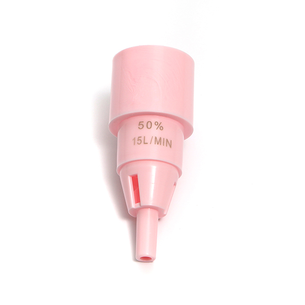 Venturi valve 50% oxygen, pink
