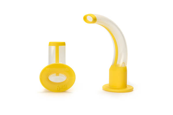 One-piece Guedel airway, size 3, ISO 9.0, yellow