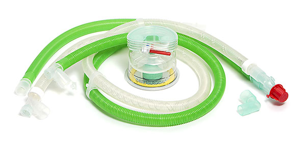 22mm Dri-Therm™ dual heated wire breathing system with auto-fill chamber and extra limb. ≥ 1.6m