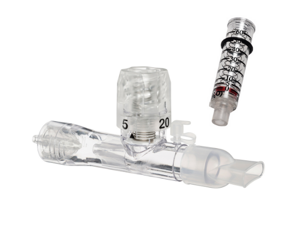 AccuPAP™ with mouthpiece, disposable pressure manometer and oxygen tube, 2.1m 