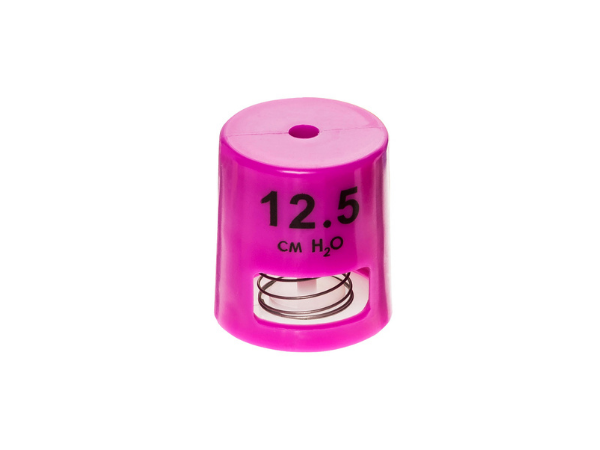 O2-CPAP™ fixed value PEEP valve, 12.5 cmH2O, pink
