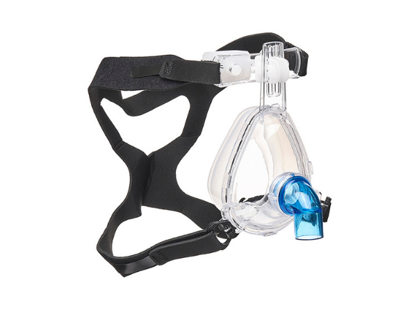 BiTrac Select™ NIV full face mask with interchangeable standard non-vented elbow, extra large adult