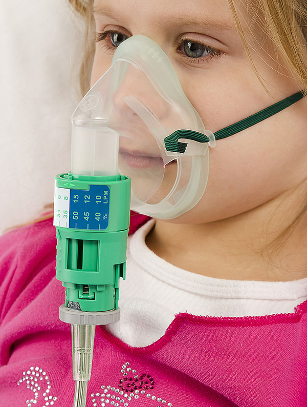 Silente™, Intersurgical EcoLite™, paediatric, adjustable venturi mask kit with tube, 1.8m
