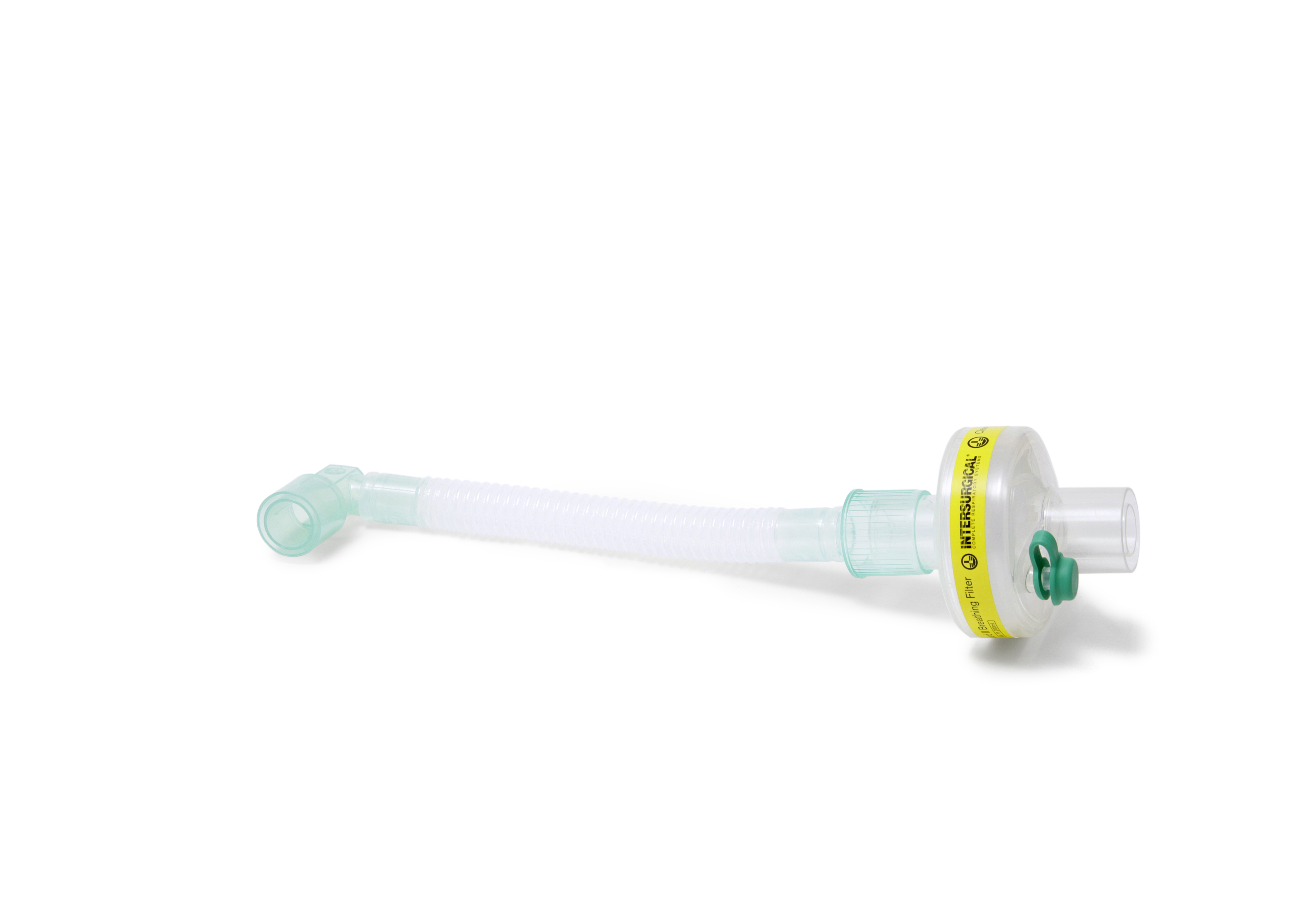 Clear-Guard™3 breathing filter with luer port, Superset catheter mount and fixed elbow