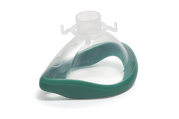 ClearLite™, anaesthetic face mask, size 4, adult, green seal, 22F