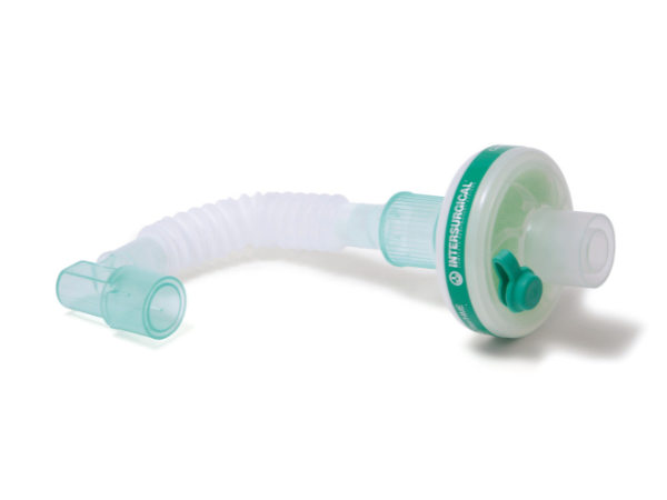 Clear-Therm™ 3 HMEF with luer port, Superset™ catheter mount and elbow