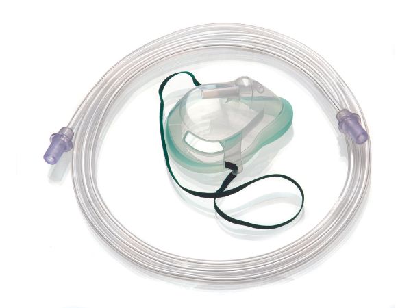 Intersurgical EcoLite™, paediatric, medium concentration oxygen mask with tube, 2.1m