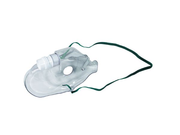 Adult, aerosol mask with nose clip