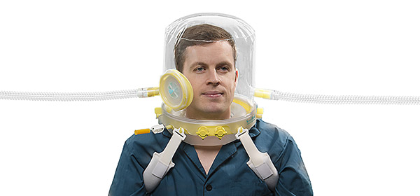 CaStar R Up openable NIV hood, extra extra large, ≥50cm neck circumference