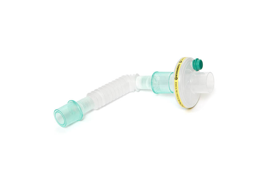 Clear-Guard™ Midi low volume breathing filter with luer port and SuperSet™ catheter mount