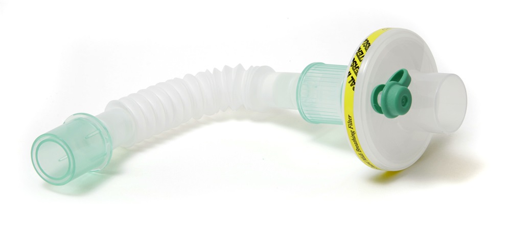 Clear-Guard™ Midi low volume breathing filter with luer port and SuperSet™ catheter mount