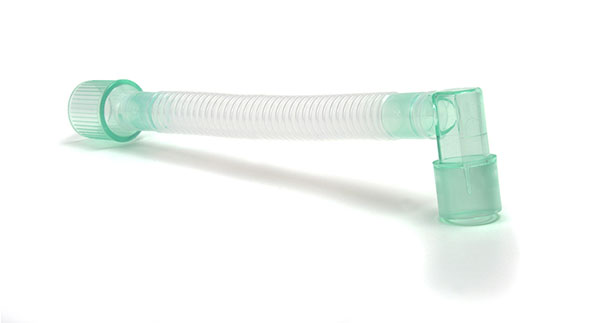 Flexible fixed elbow catheter mount, 22F-22M/15F, ≥170mm