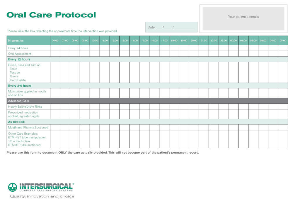 orofacial examination checklist pro ed