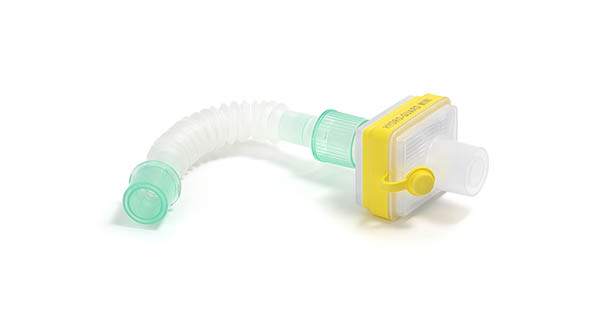 Hydro-Guard™ Mini breathing filter with SuperSet™ catheter mount