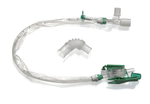 TrachSeal adult endotracheal closed suction system, 24 hour, size F14
