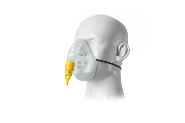 Intersurgical EcoLite™, adult, oxygen mask with 35% venturi valve, yellow