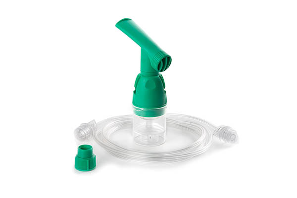 HOT Top™2 nebuliser mouthpiece kit with Sure-Loc™ base, Sure-Loc™ flow meter adaptor and Sure-Loc™ tube, 1.8m